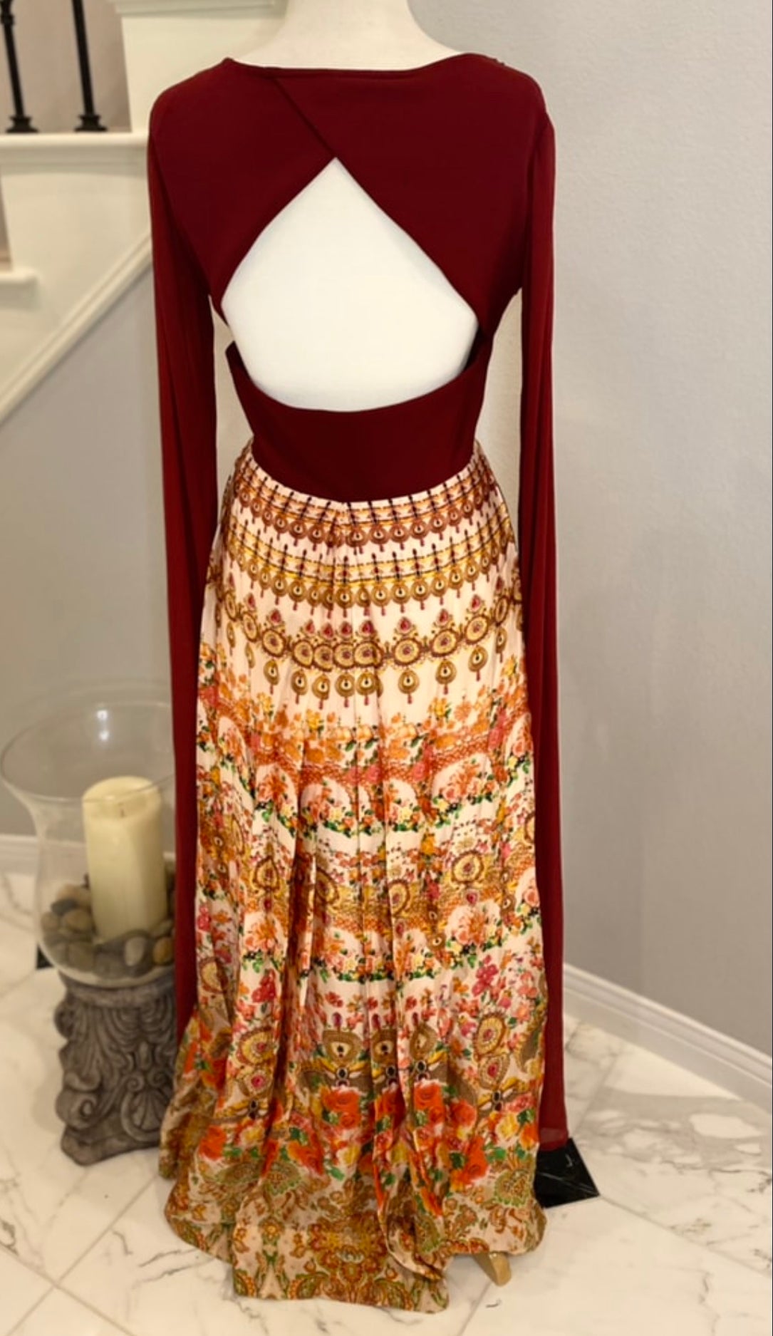 Boho Chic Silk Gown
