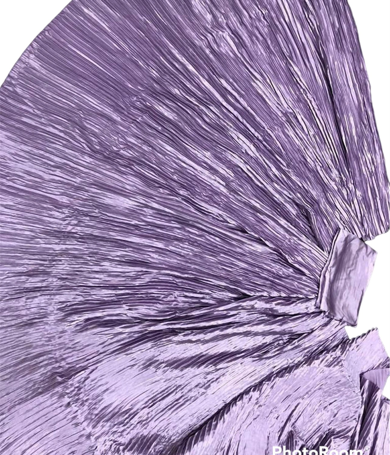 satin party wear saree in accordian pleats