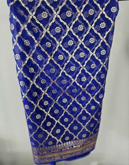 Tia Chiffon Pre-stitched Saree