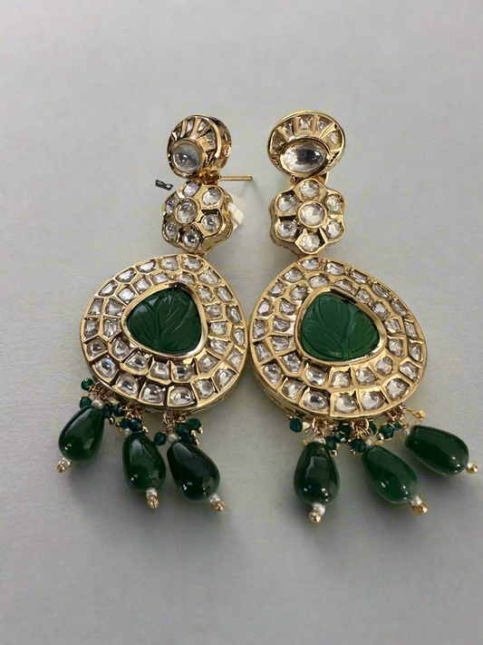 Deliza Earrings - Green