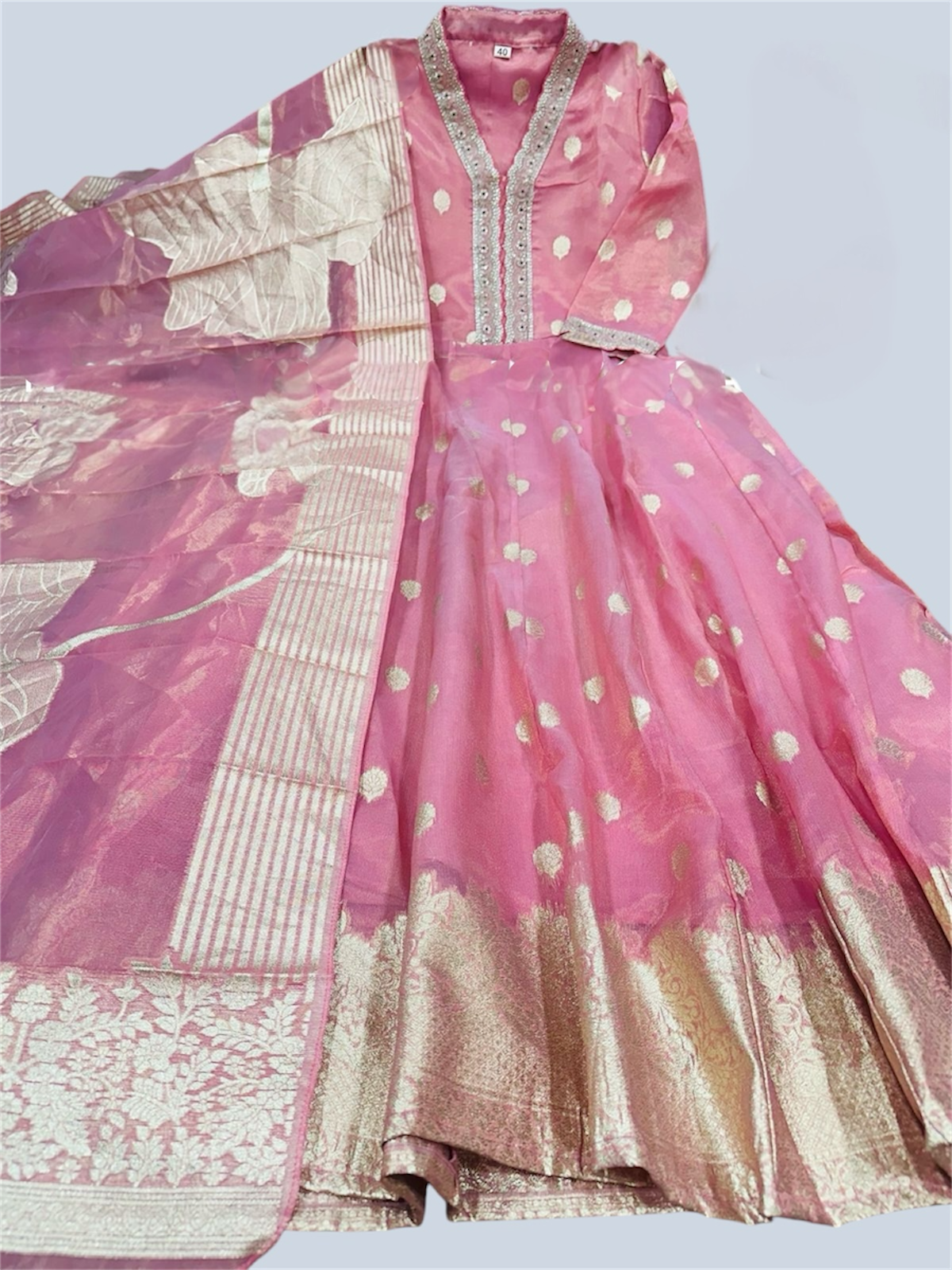 Pihu Shimmer Anarkali Gown