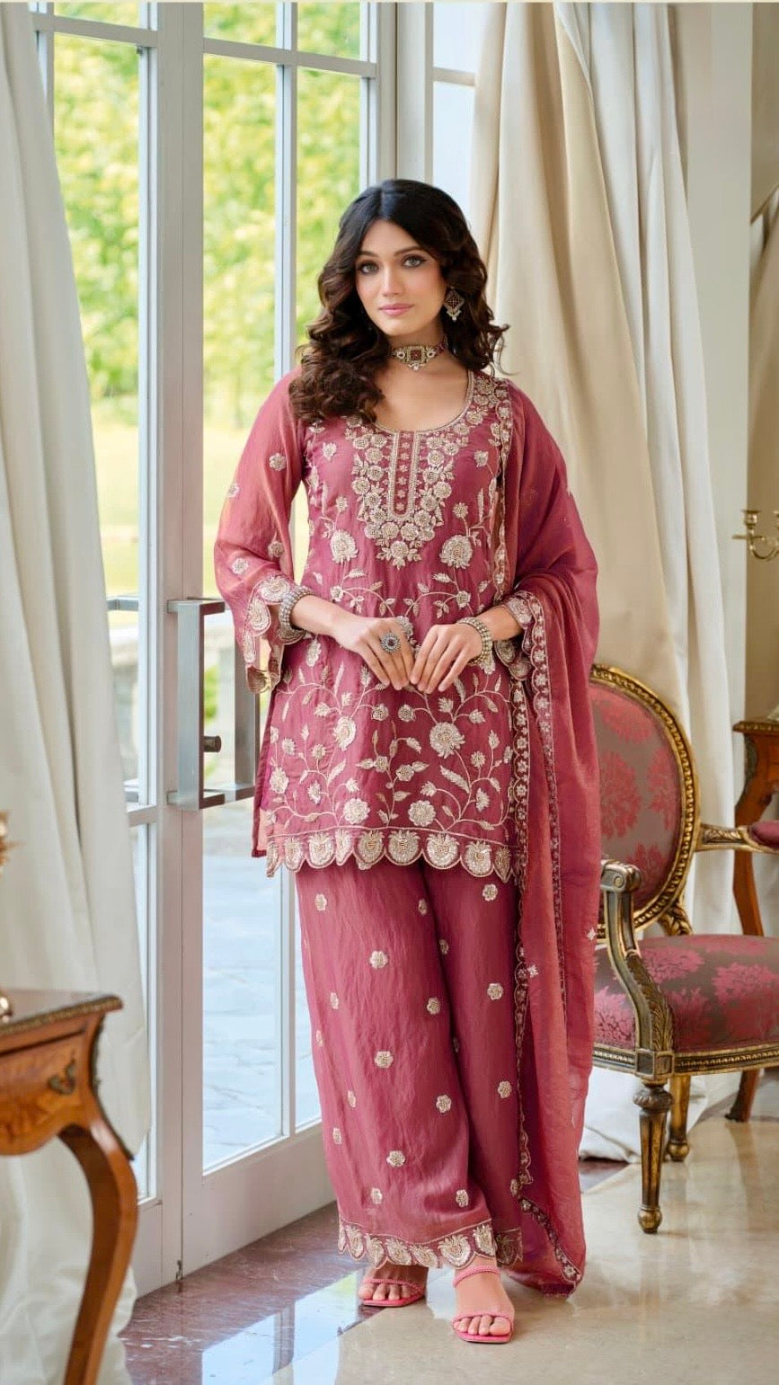 Aria - Fendy Tissue 3piece Palazzo Suit
