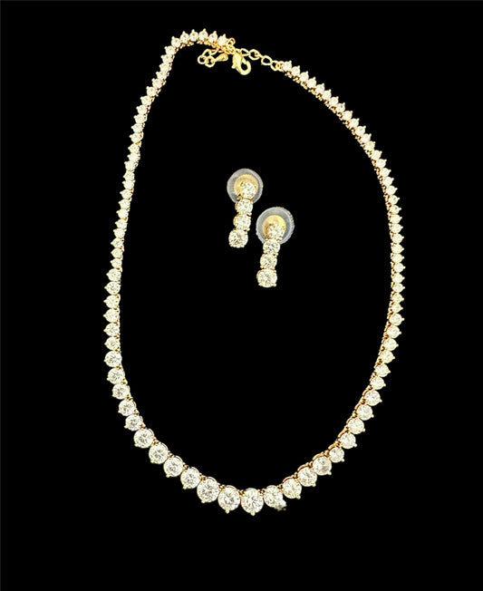 Tennis Necklace Set