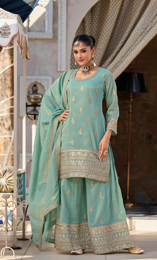 Neelam Shimmer Tissue Suit