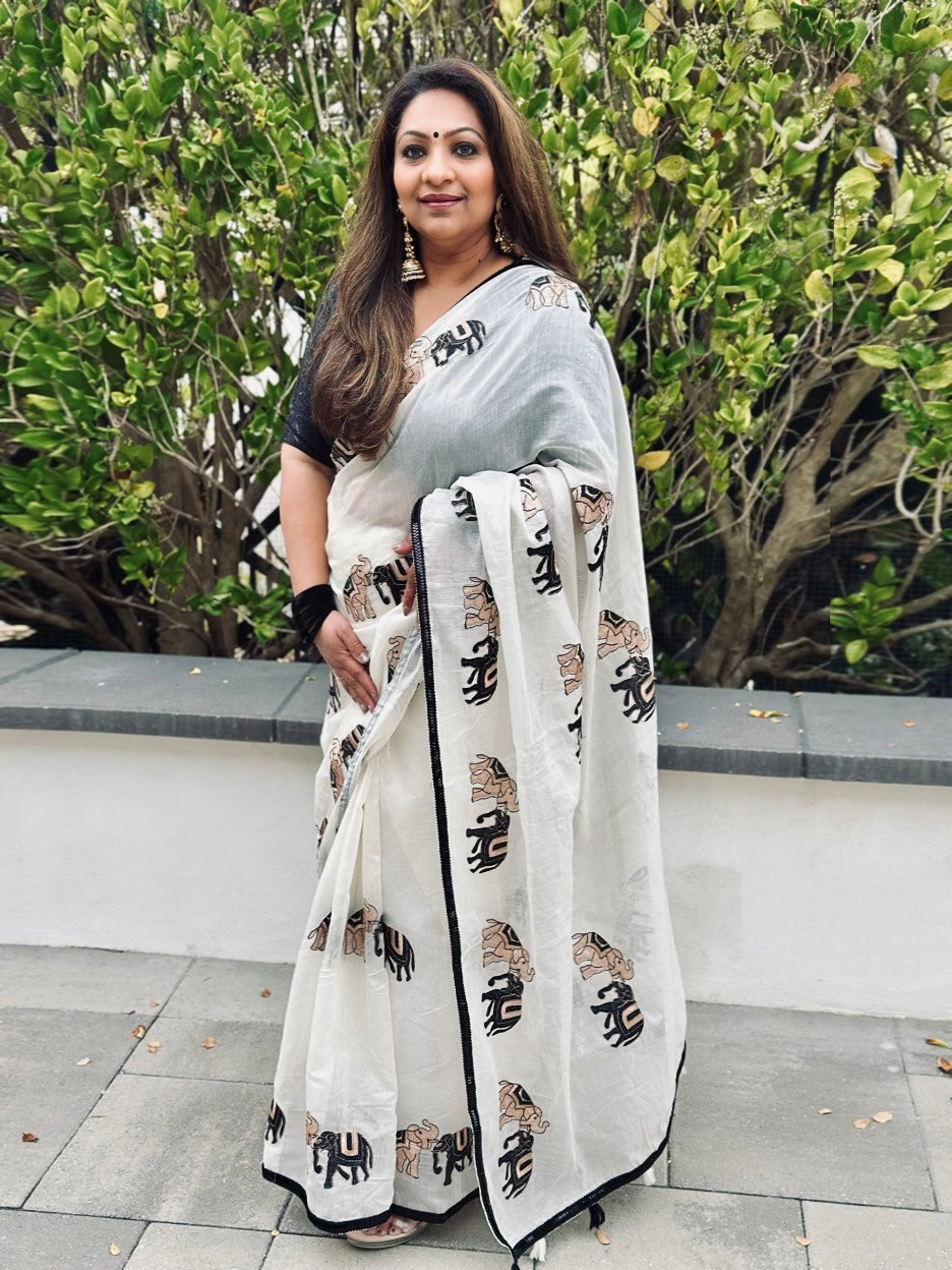 Siddhi Hand Embroidered Saree