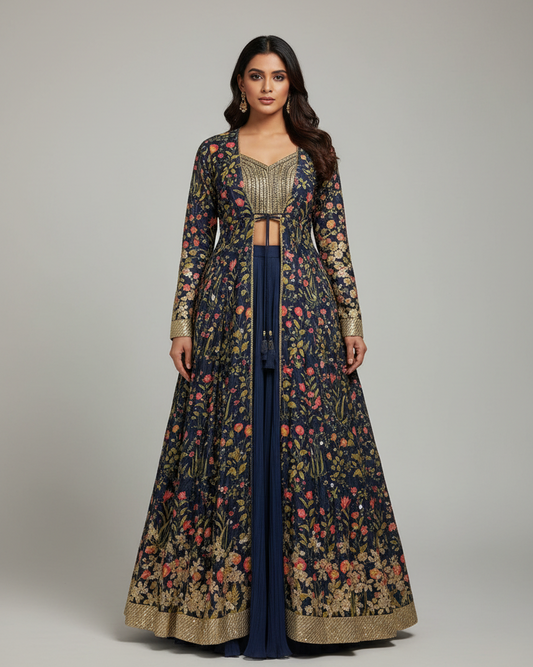 Kanika Palazzo Set with Shrug