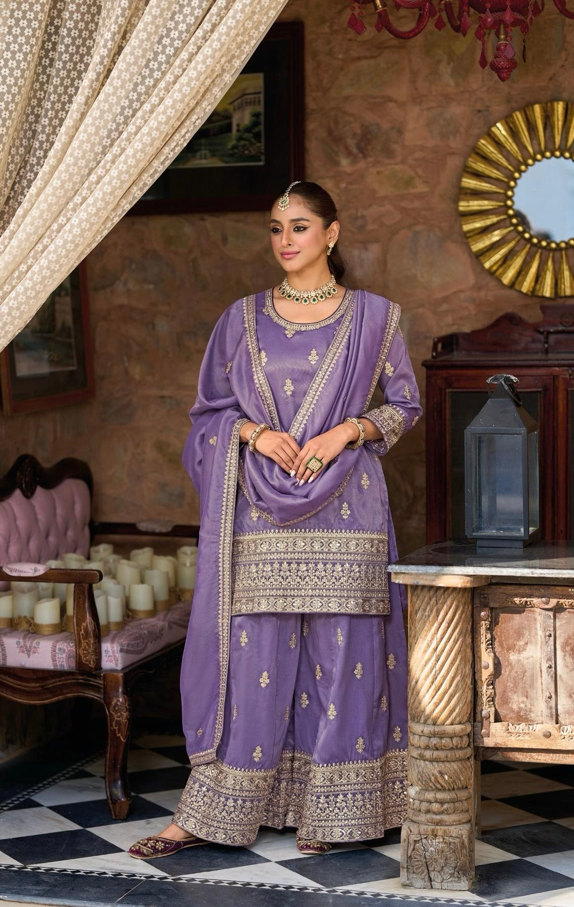 Neelam Shimmer Tissue Suit