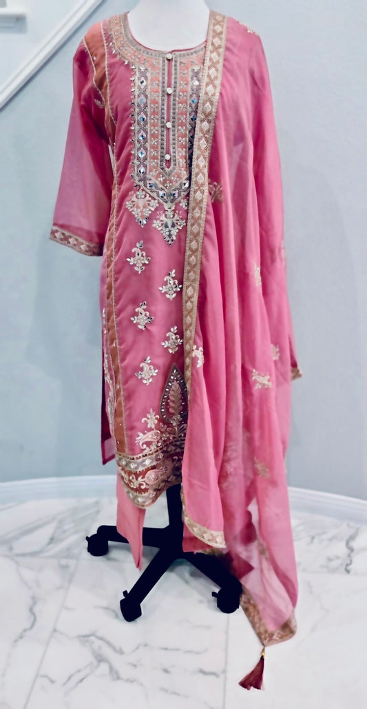 Dusty Rose Salwar Set