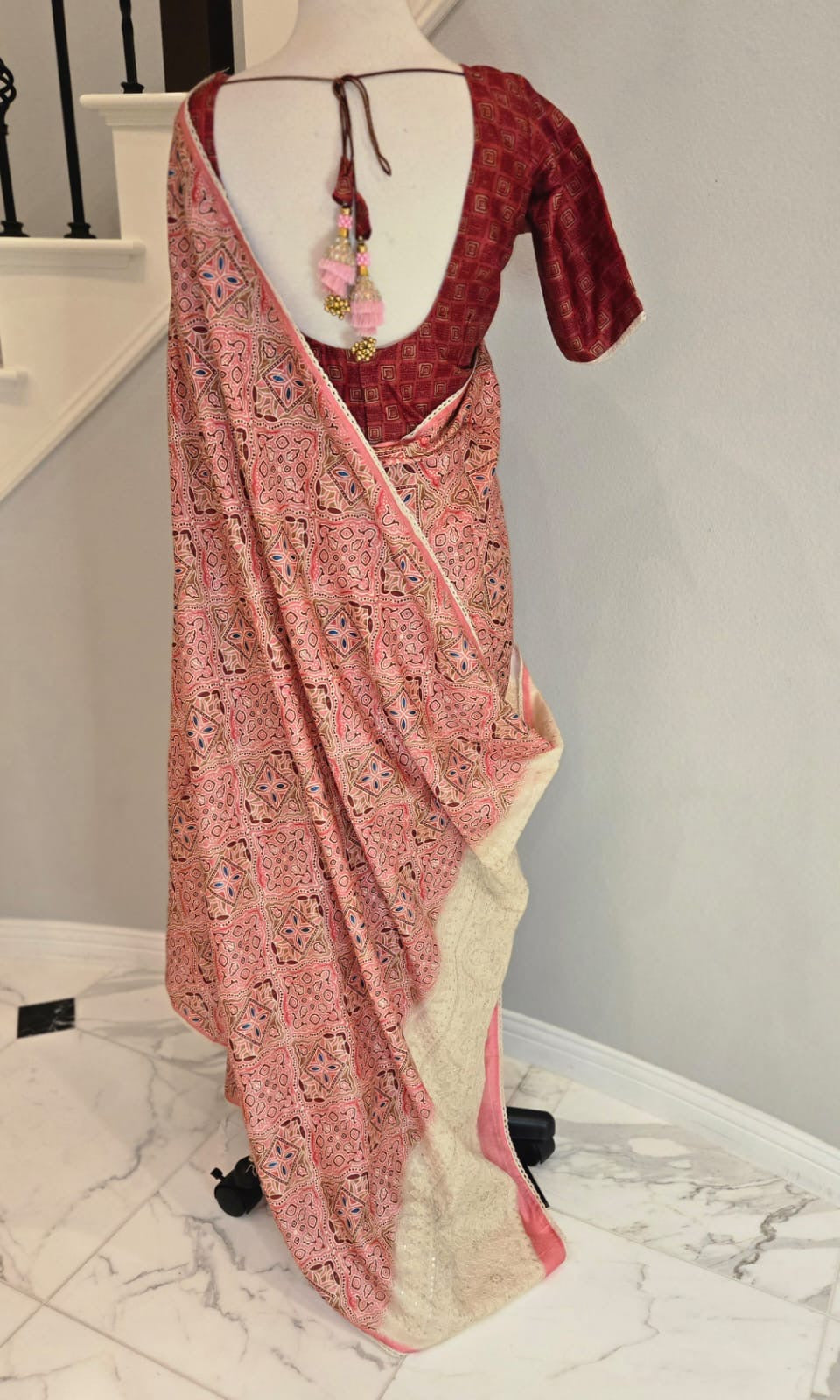 Tussar Silk and Handloom Saree with Ready Blouse