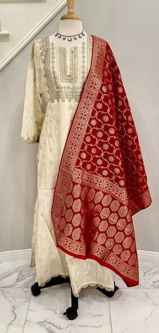 Ganga Gown with Banarasi Dupatta