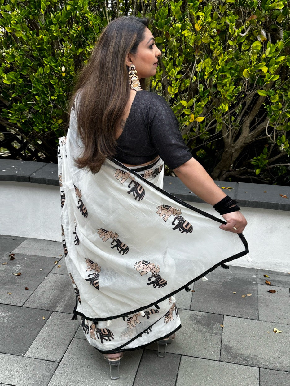 Siddhi Hand Embroidered Saree