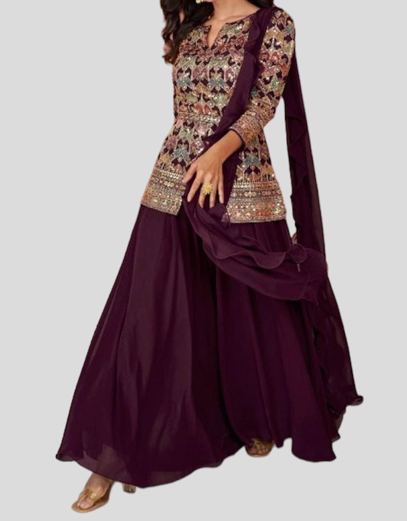 Verbana Short Top Palazzo Set