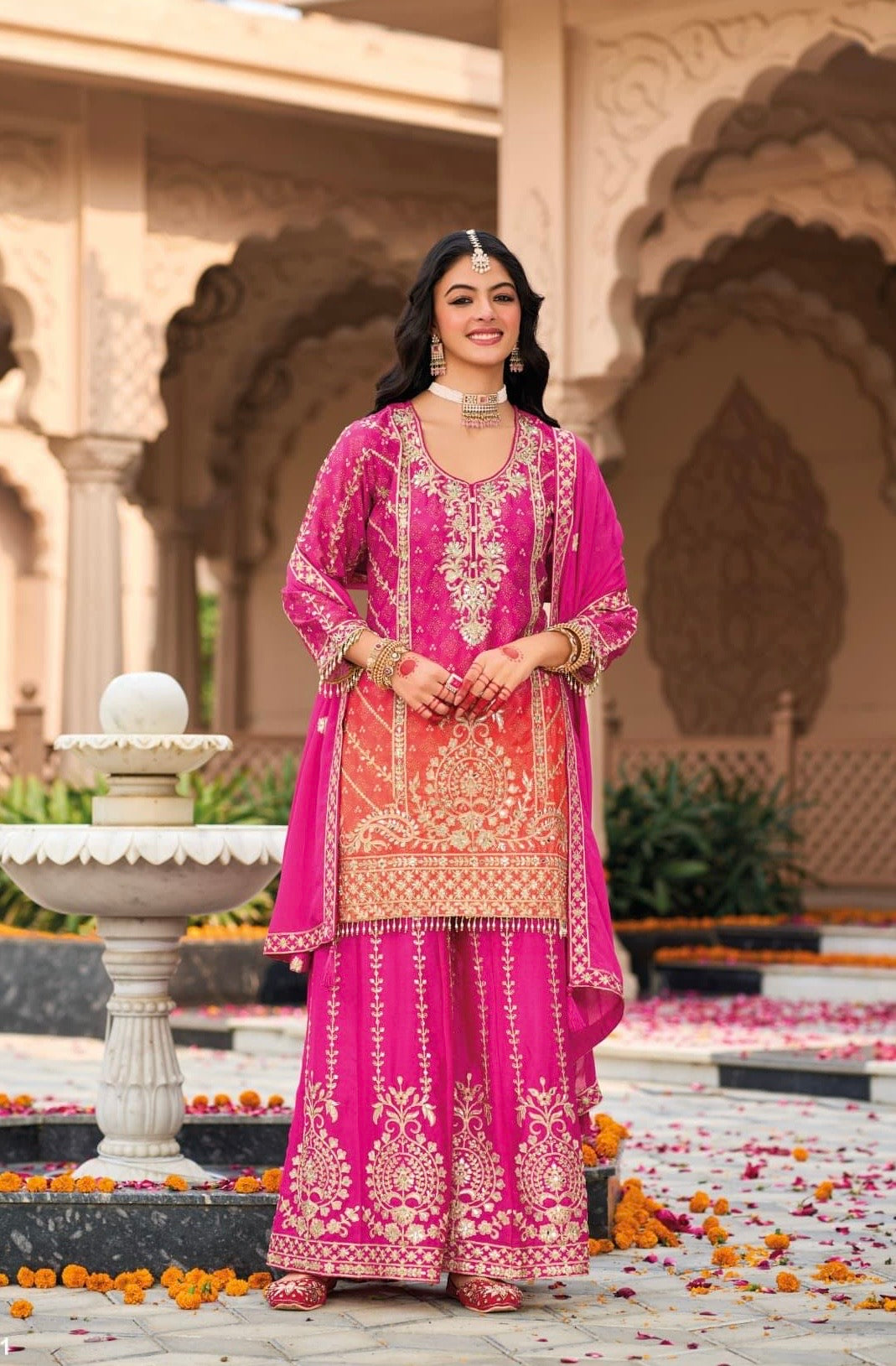 Sana Ombre Palazzo Suit