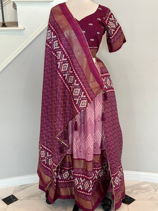 Silk Mill Chaniya Choli - Lavender