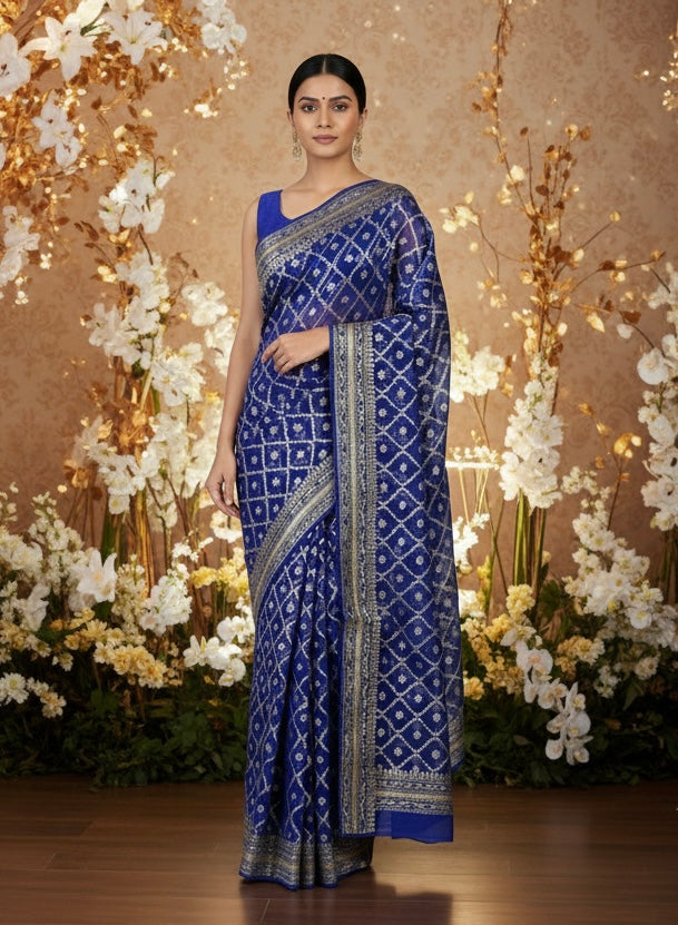 Tia Chiffon Pre-stitched Saree