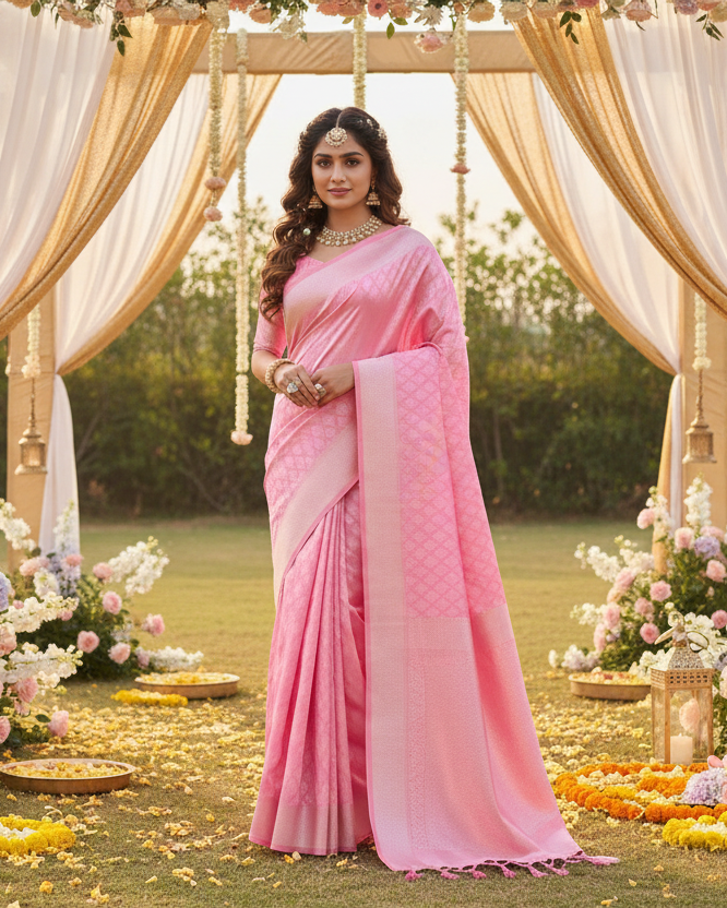 Neelira Litchi Silk Saree