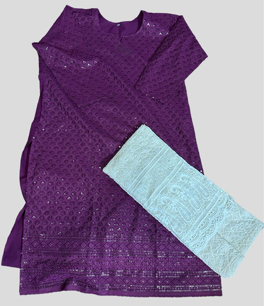 Chikankari Palazzo Set