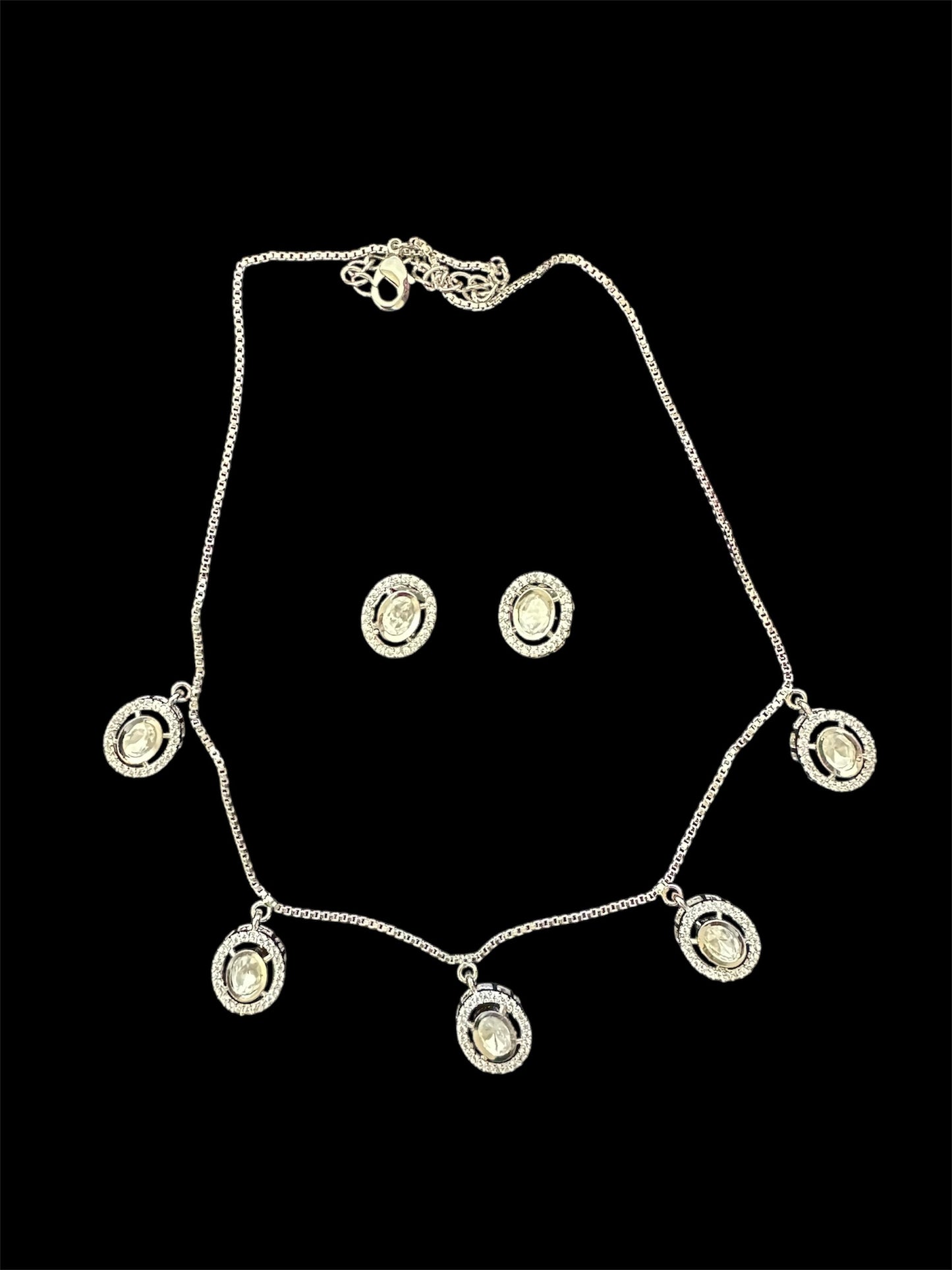 Sarla Everyday Necklace Set - Silver