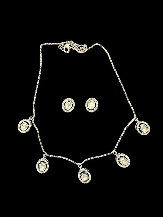 Sarla Everyday Necklace Set - Silver