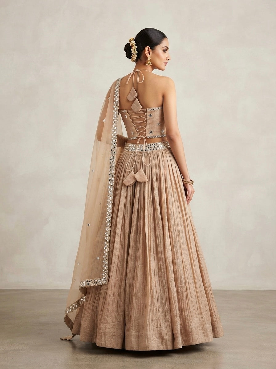 Zoya Mirror Corset Lehenga