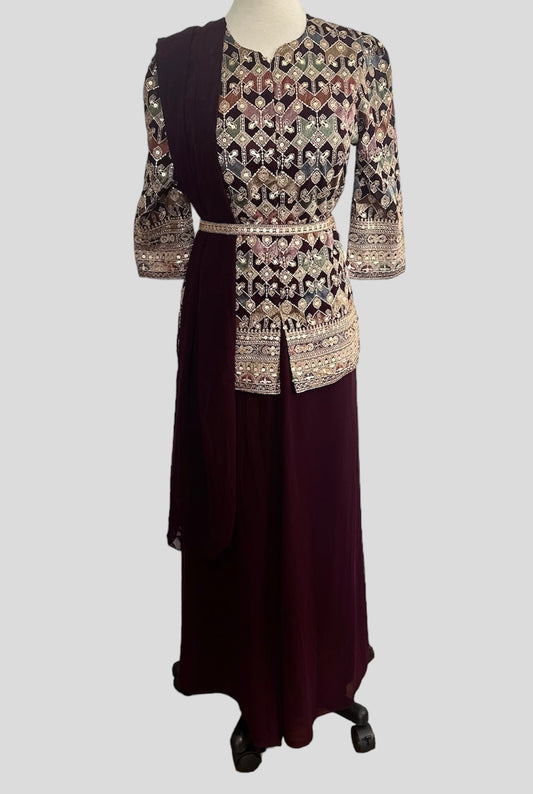 Verbana Short Top Palazzo Set