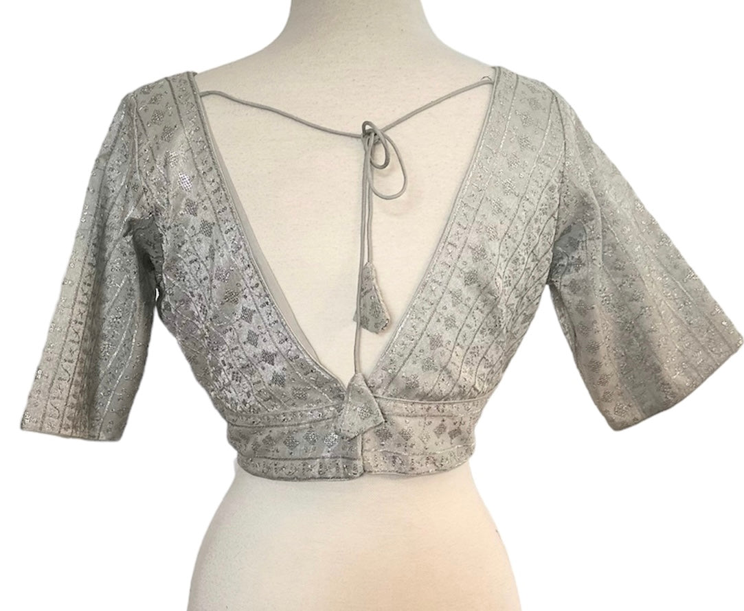 Silver Tissue Blouse