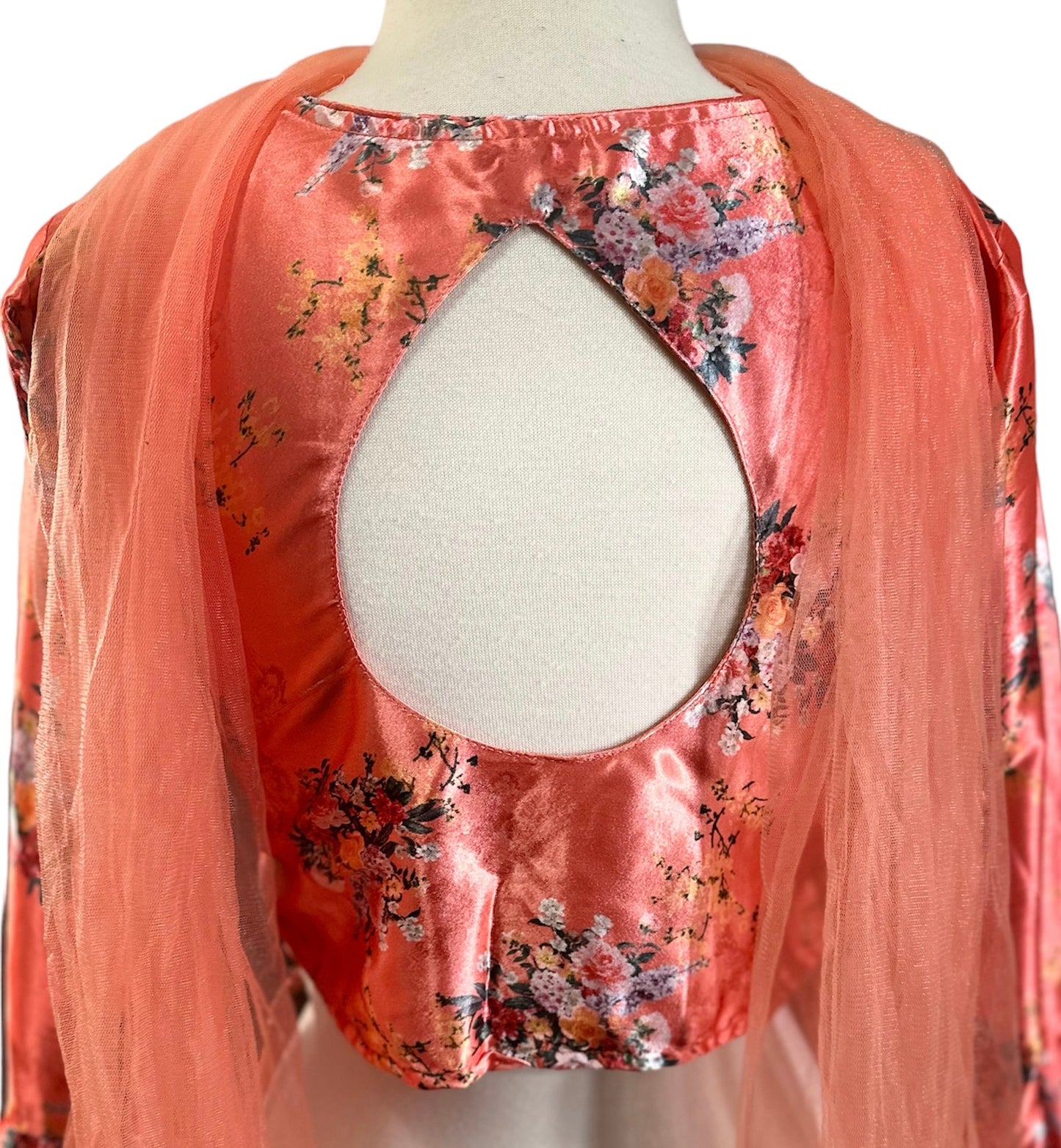 Opulent Silk Floral Print Palazzo Set