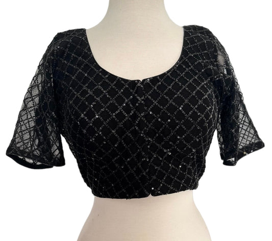 Fancy Net Sequins Blouse