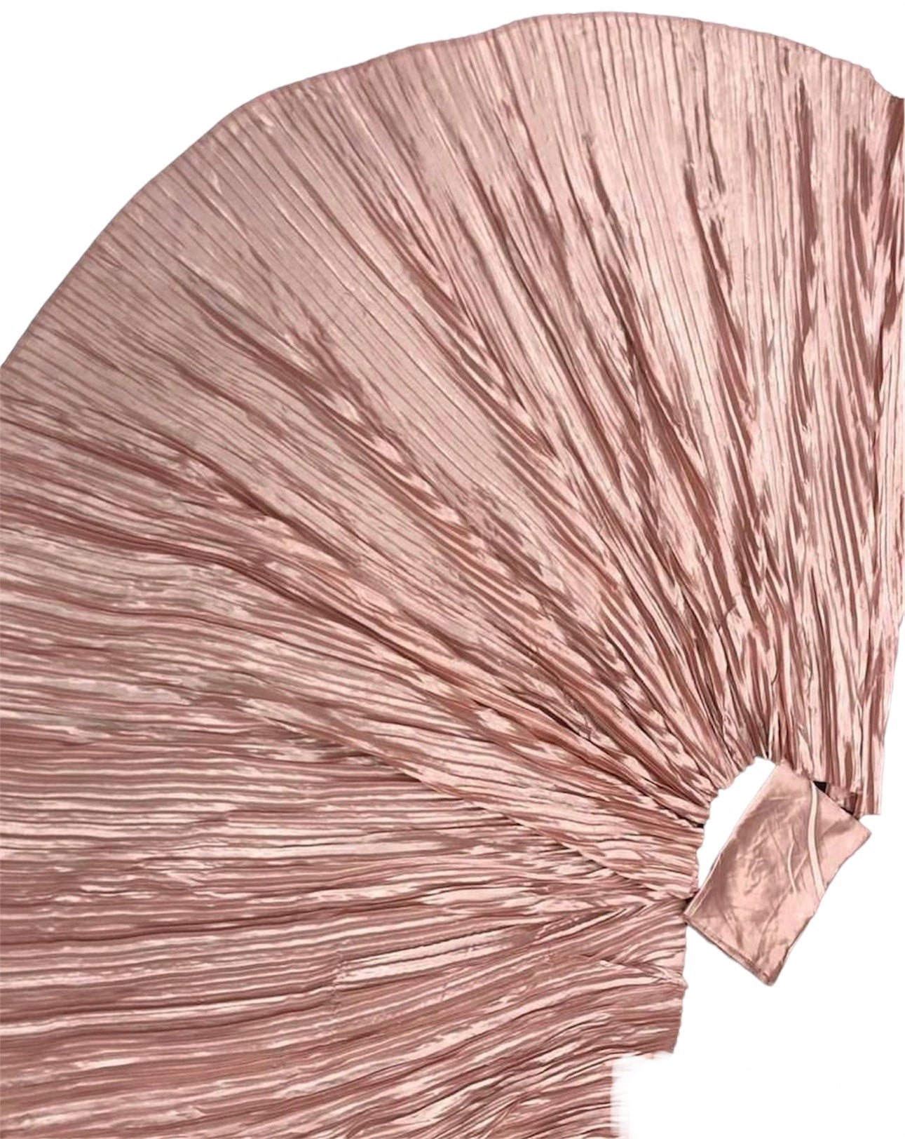 Satin Accordian Pleat Saree ko