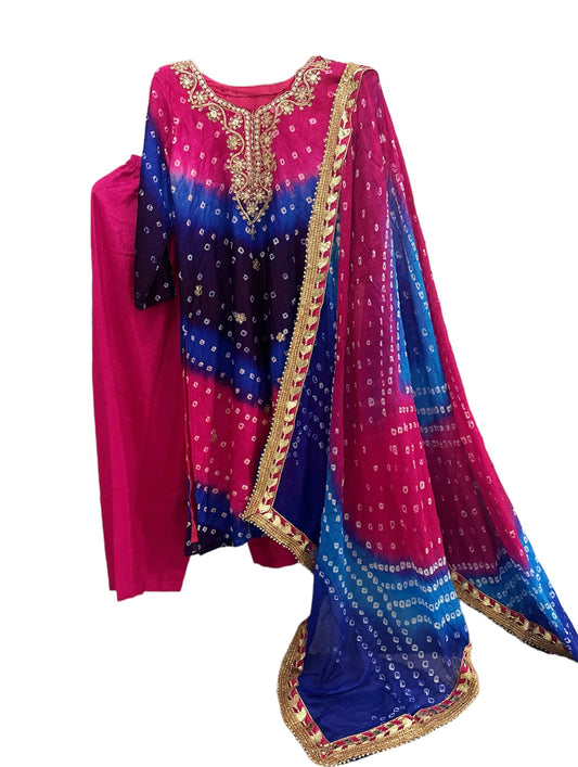 Art Silk Bandhani