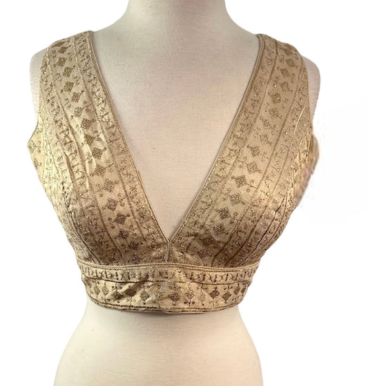 Light Gold Tissue Blouse