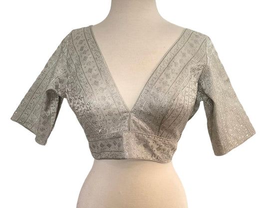 Silver Tissue Blouse