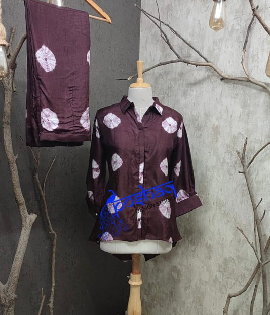 Tie-dye Dola Silk Coord Set