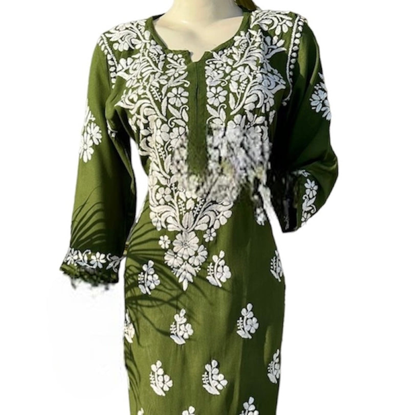 Chikankari Kurta with Palazzo Pants