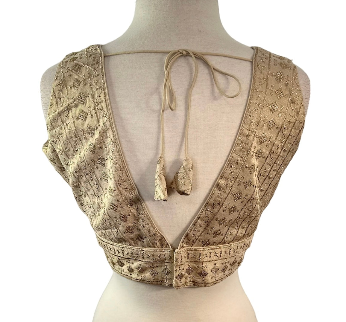 Light Gold Tissue Blouse