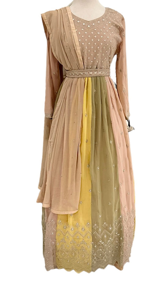 Pastel Multicolored Gown