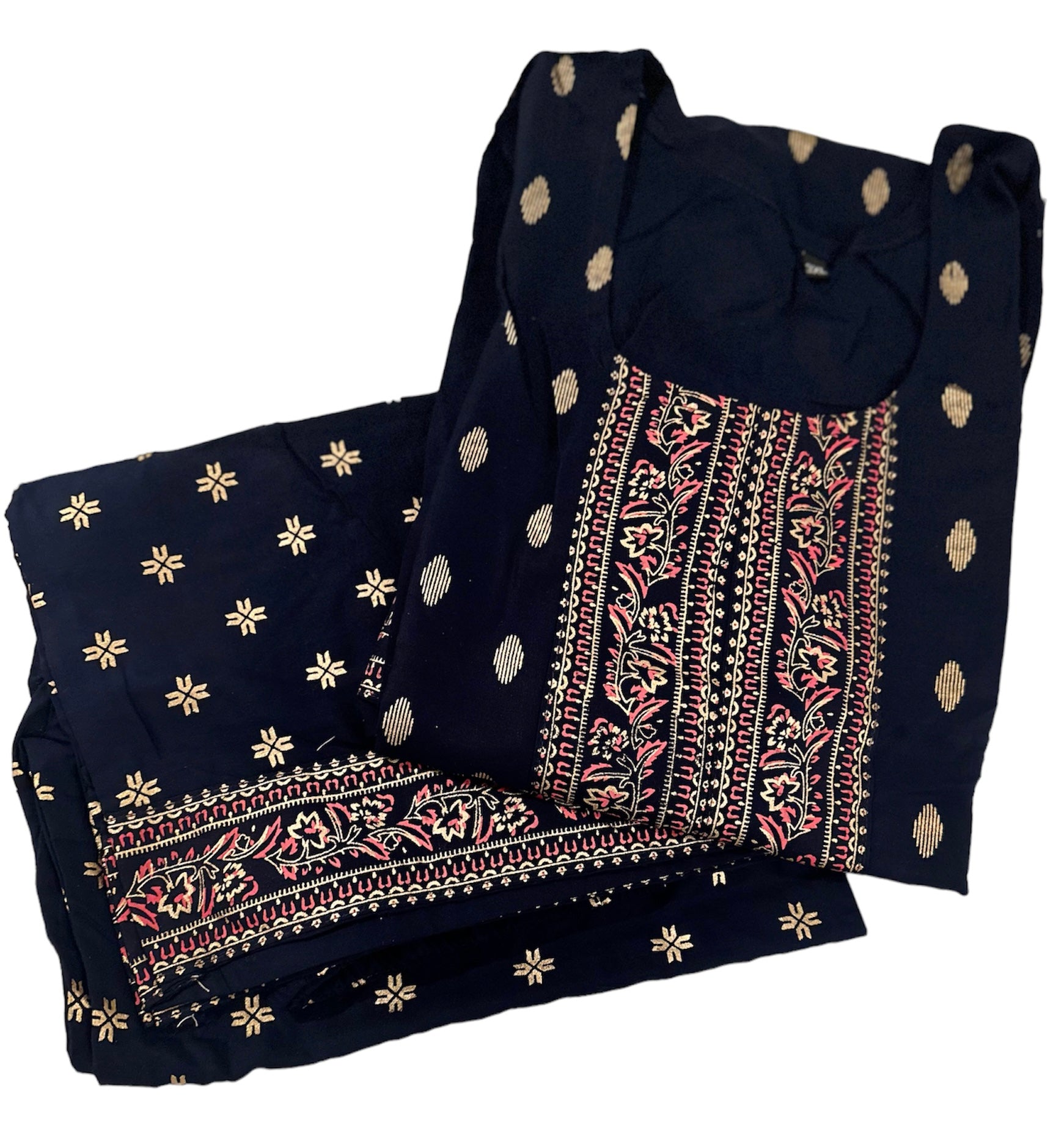 Rayon Foil Print Kurta Palazzo Set - 2 piece